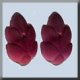 12306 Glass Treasures-Flower Petal Matte Rose (Qty. 2) THUMBNAIL